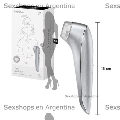 Luxury High Fashion estimulador de clitoris por onda de presion y vibracion con carga USB